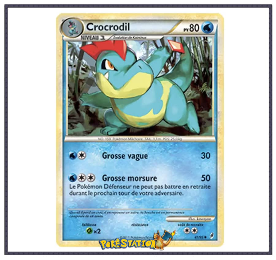 Carte Pokmon Crocrodil 41/95 - l'Appel des Lgendes PokeStation Carte Pokmon Crocrodil 41/95 - l'Appel des Lgendes PokeStation