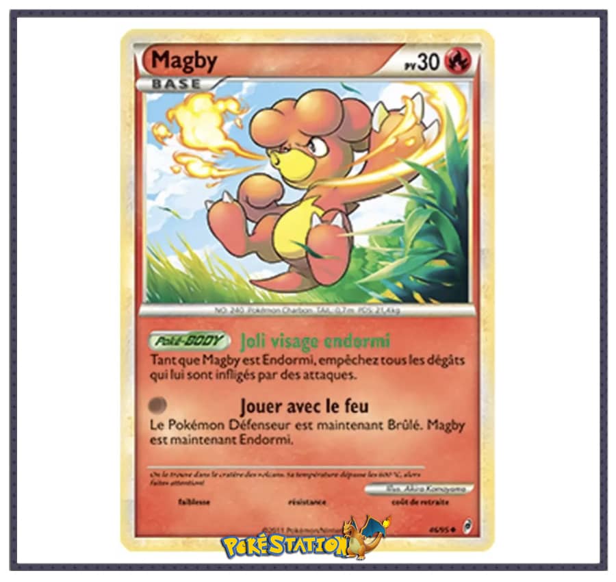 Carte Pokémon Magby 46/95