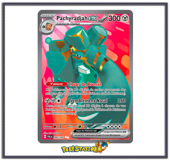 Carte Pokémon Pachyradjah Ex 245/193 - Evolutions à Paldéa EV2