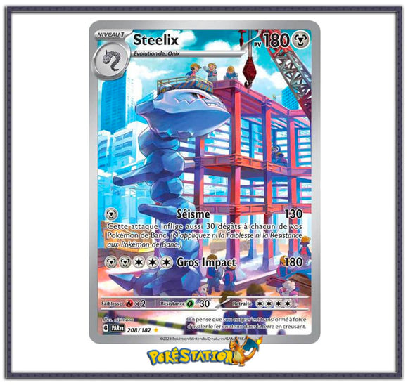 Carte Pokémon Steelix 208/182 - Faille Paradoxe EV04
