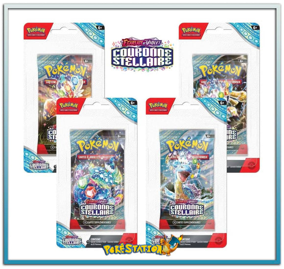 x1 Booster Blister Pokémon Couronne Stellaire EV07