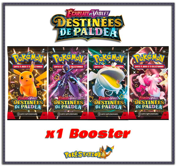 x1 Booster Pokémon Destinées de Paldéa EV4.5