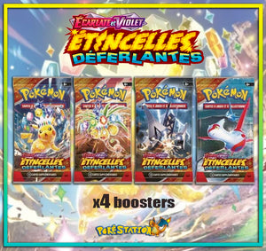 PACK DE x4 BOOSTERS ÉTINCELLES DÉFERLANTES