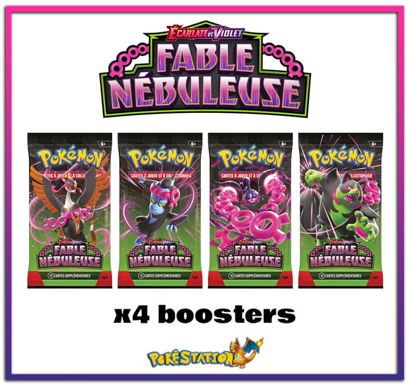 x4 Boosters Pokémon Fable Nébuleuse EV6.5