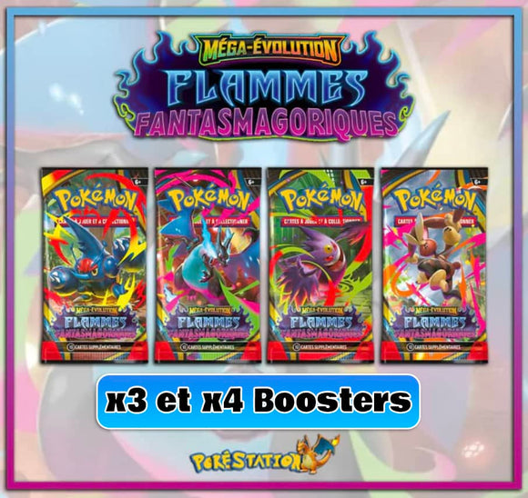 [LIVE] x3 et x4 Boosters Flammes Fantasmagoriques ME02 + Giveaways !