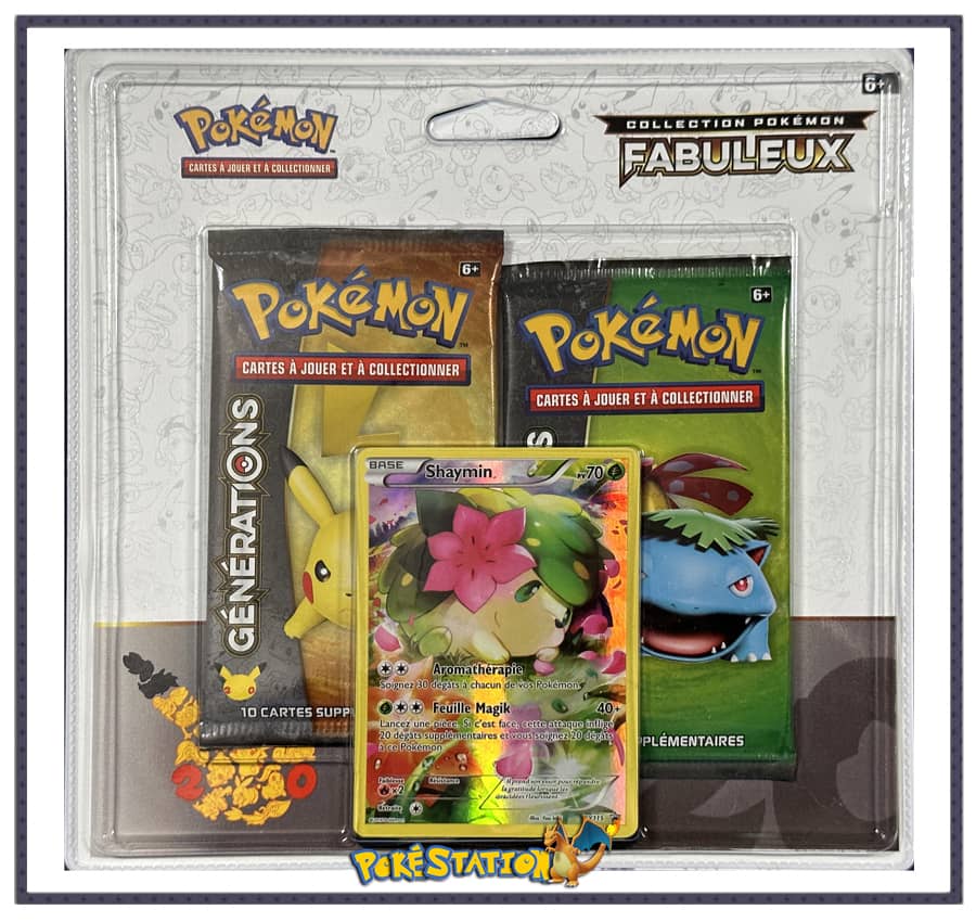 Coffret Mew Pokémon 20 ans - Collection Pokémon Fabuleux 2 boosters