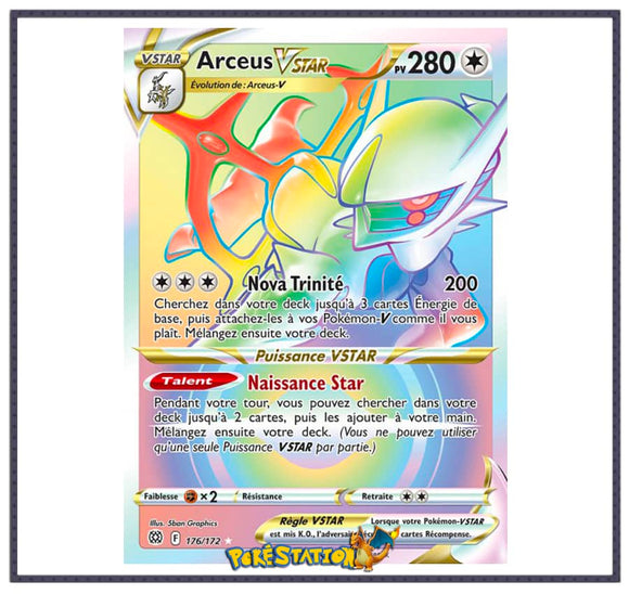 Cartes Pokémon Arceus-VSTAR 176/172 - Stars Étincelantes EB09