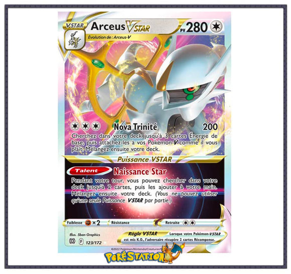 Carte Pokémon Arceus-VSTAR 123/172 - Stars Étincelantes EB09
