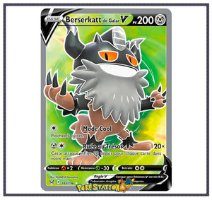 Carte Pokémon Berserkatt de Galar V 183/196 - ORIGINE PERDUE EB11