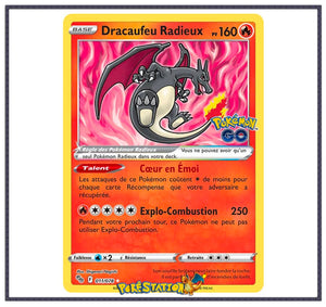 Carte Pokémon Dracaufeu Radieux 11/78 - Pokémon GO