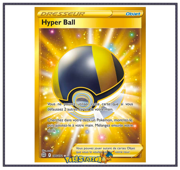 Cartes Pokémon Hyper Ball 186/172 - Stars Étincelantes EB09