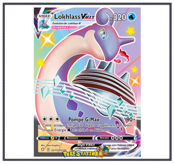 Carte Pokémon Lokhlass Vmax sv111/sv122 - Destinées Radieuses