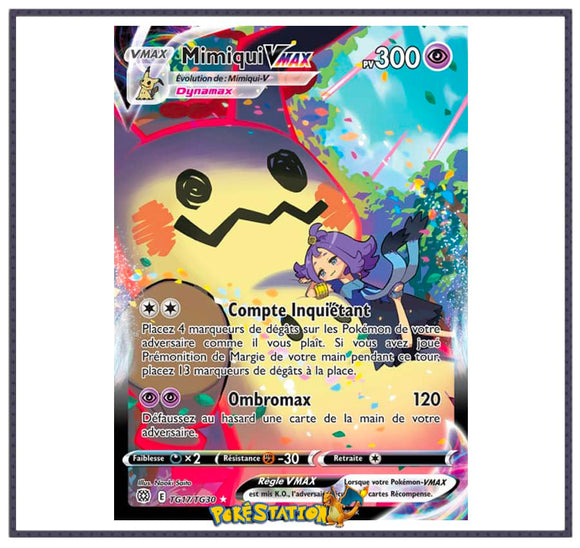 Cartes Pokémon Mimiqui-VMAX TG17 - Stars Étincelantes EB09