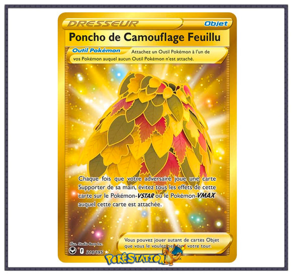 Carte Pokémon Poncho de Camouflage Feuillu 214/195 - Tempête Argentée EB12