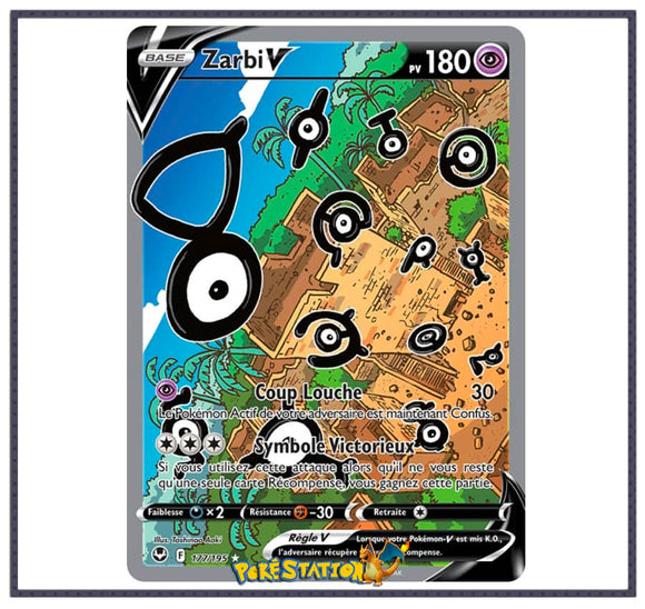 Carte Pokémon Zarbi V Alt 177/195 - Tempête Argentée EB12