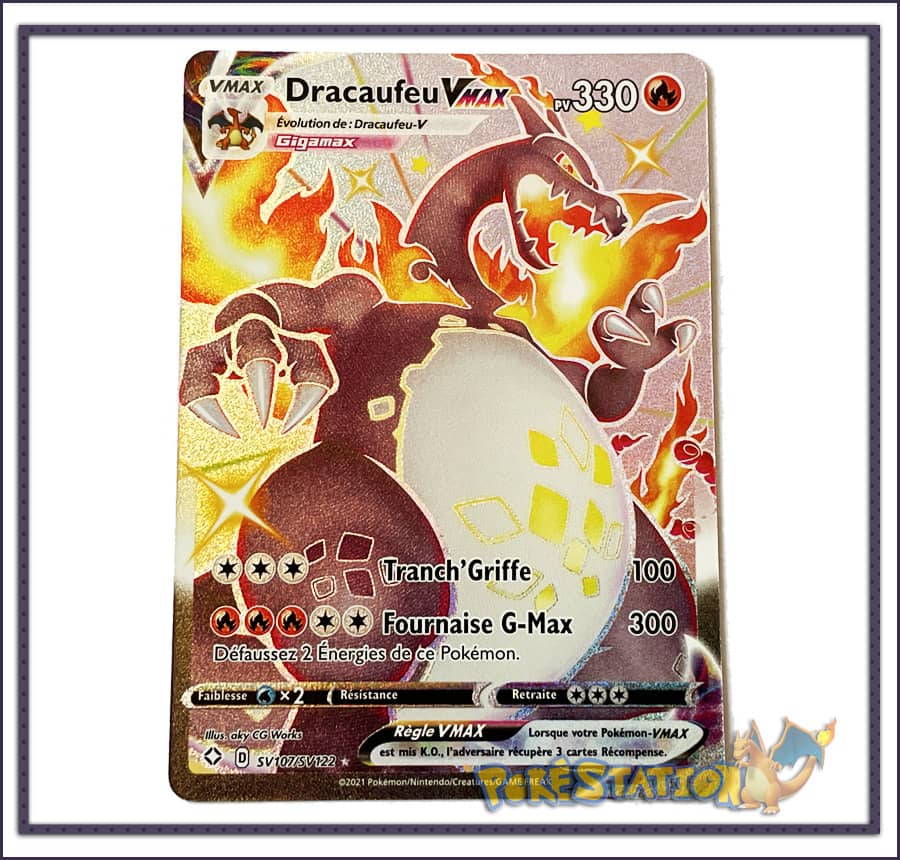 Lot De 55 Cartes Pokémon FrançAis Feuille D'Or - Dracaufeu GX VMAX - Cartes Rares Et Collection - Cadeau Idéal