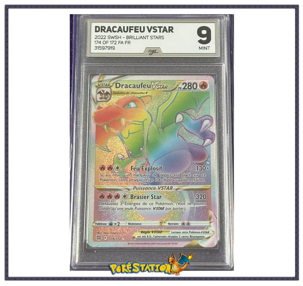 Carte Pokémon Dracaufeu VSTAR 174/172 de la série Stars