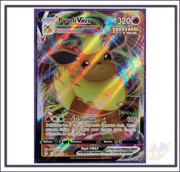 CARTE POKEMON PYROLI 018/203 Vmax Epée et Bouclier 7 EB07 FR NEUF EUR 5 CARTE POKEMON PYROLI 018/203 Vmax Epée et Bouclier 7 EB07 FR NEUF EUR 5