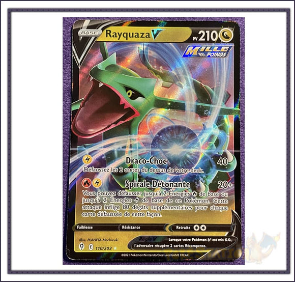 Carte Pokémon Rayquaza V 110/203 - EB7 - Neuve - FR