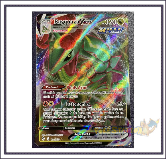 Carte Pokémon RAYQUAZA VMAX 111/203 - EB7 - Neuve - FR